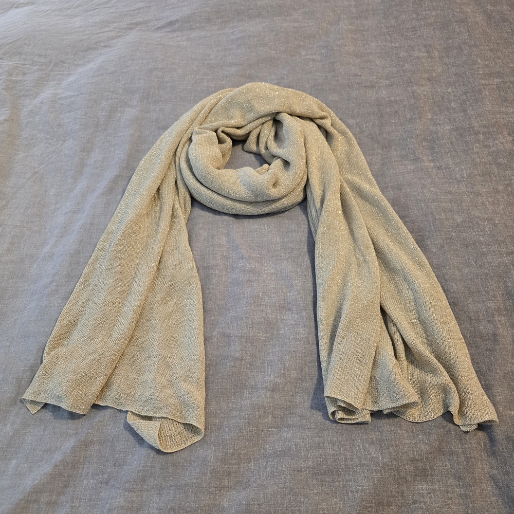 Ann Taylor Gold Shimmer Wrap